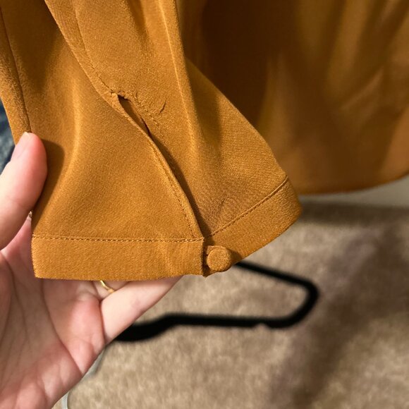 Sezane Emmy blouse in caramel - Picture 3 of 8